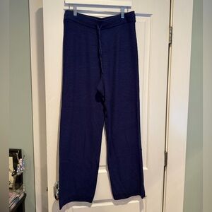Free People Navy Knit Lounge Pants